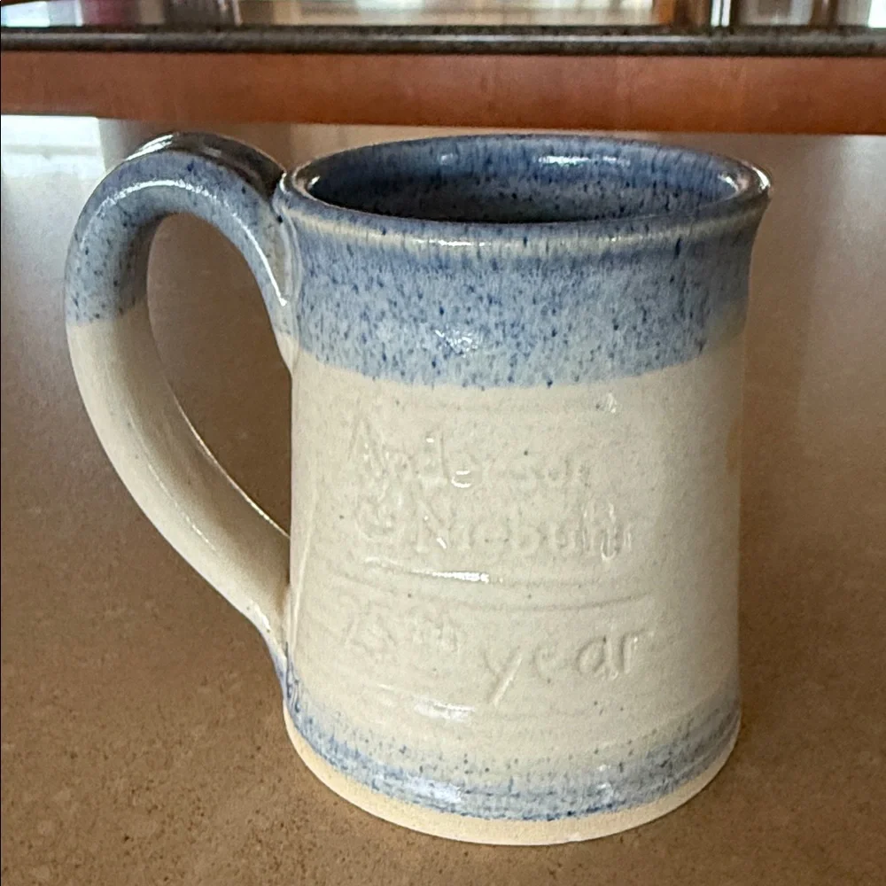 Handcrafted Ceramic Mug with Tree Design - Picture 2 of 2